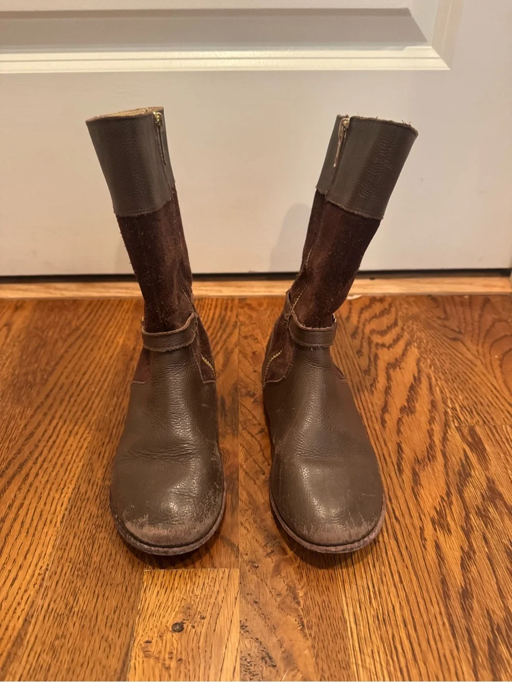 Janie and Jack Beige/Tan Leather Bootie